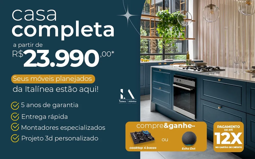 Casa Completa a partir de R$ 23.990 - Seus móveis planejados da Italínea estão aqui!